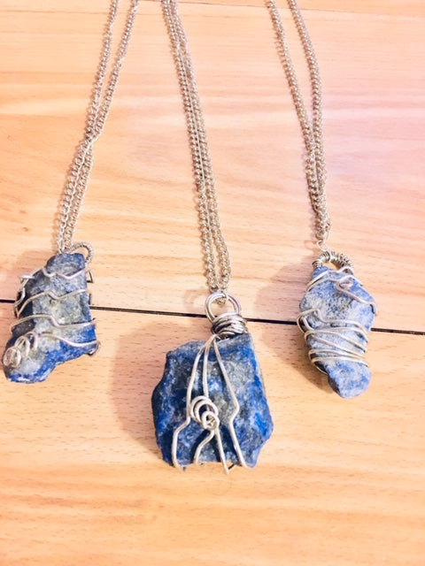 Lapis Lazuli Silver Chain